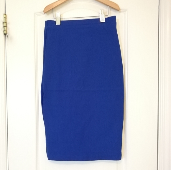 XXS SUZY SHIER Royal Blue Pencil Skirt - Picture 4 of 5